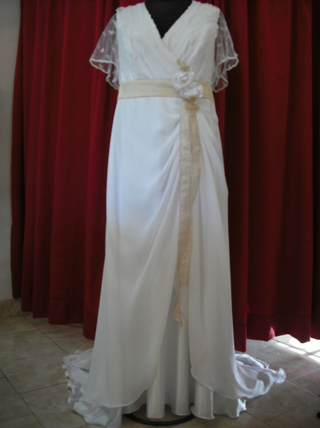 Vestido Novia con manga